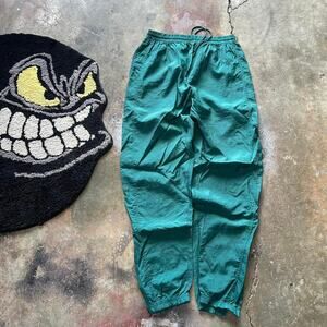 Mens early 2000s green reebok track pants